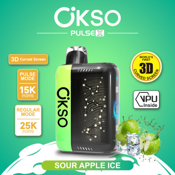 OKSO PULSE X 25000 Sour Apple Ice