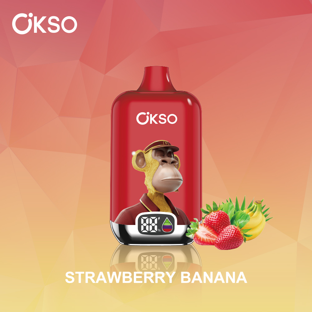 OKSO Digital 12000 Strawberry Banana