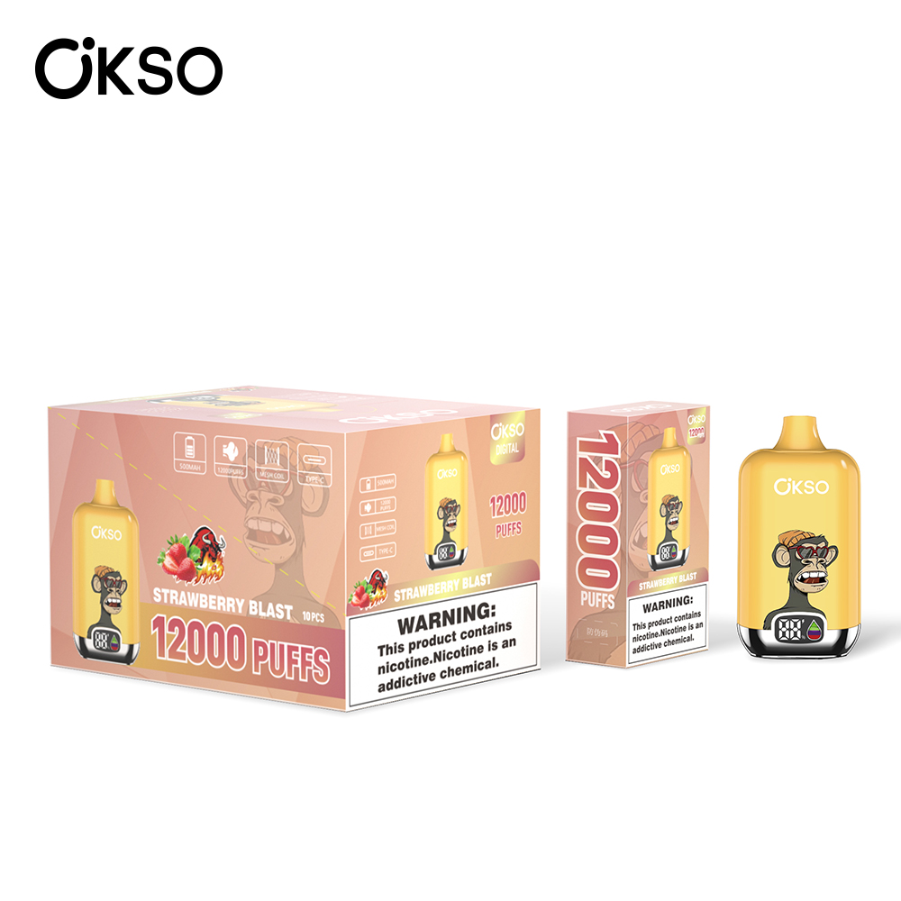 OKSO Digital 12000 Strawberry Blast