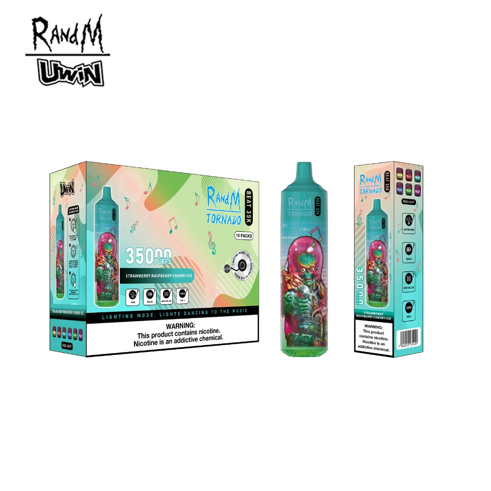 Uwin RandM Tornado Beat 35000 Strawberry Raspberry Cherry Ice – Bild 3