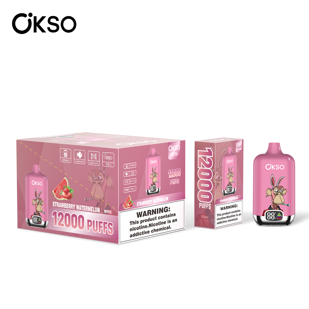 OKSO Digital 12000 Strawberry Watermelon