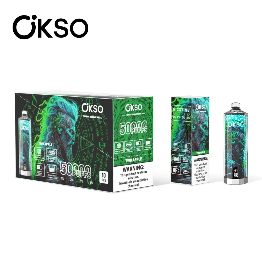 OKSO Shisha Hookah Mega 50k Two Apple