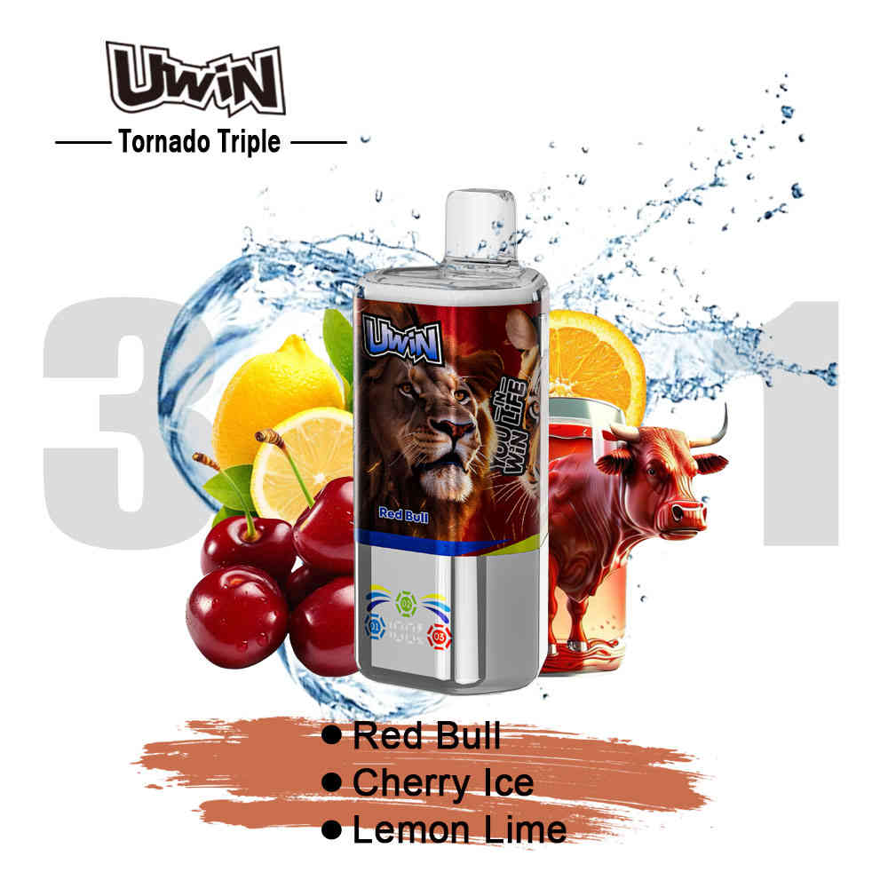 Uwin Tornado Triple 60000 Red Bull/Cherry Ice/Lemon Lime