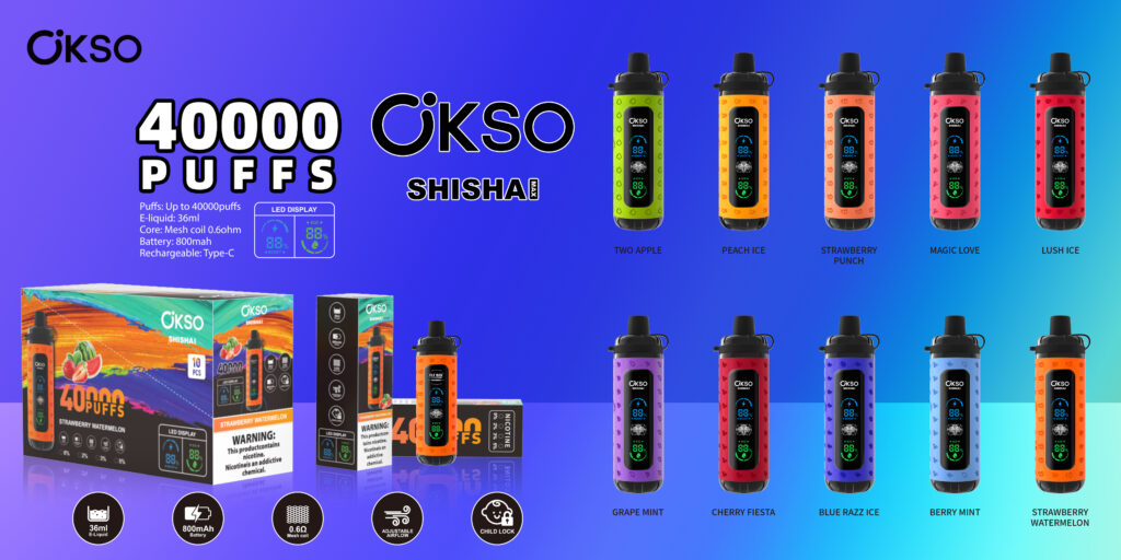 OKSO Shisha Max 40000 Grape Mint 