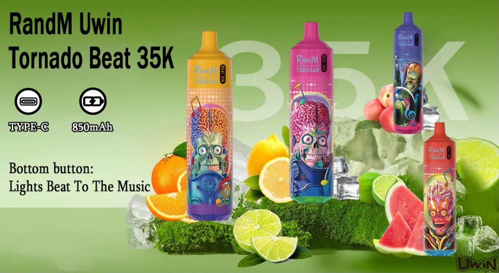 Uwin RandM Tornado Beat 35000 Blueberry Raspberry