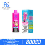 Fumot ECO 4in1 80K Magic Love/Kiwi Passion Fruit Guava/Dragonfruit Raspberry/Lemon Lime