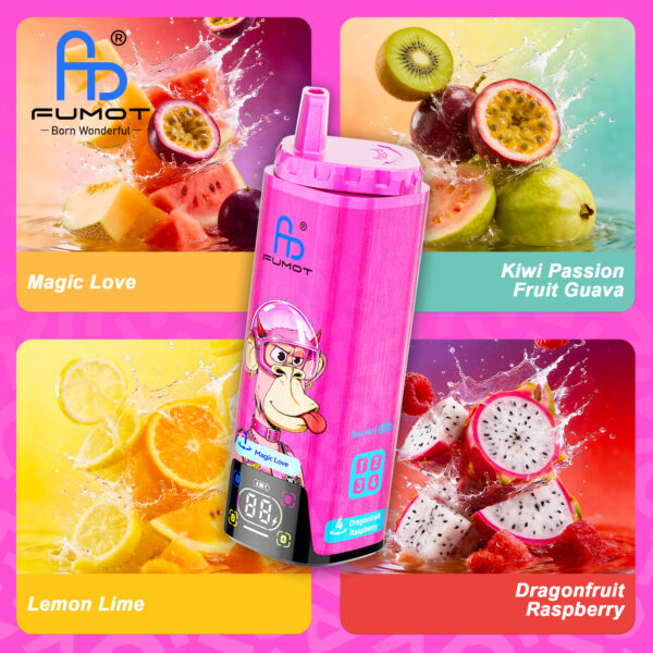 Fumot ECO 4in1 80K Magic Love/Kiwi Passion Fruit Guava/Dragonfruit Raspberry/Lemon Lime