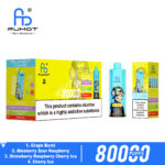 Fumot ECO 4in1 80K Grape Burst/Blueberry Sour Raspberry/Strawberry Raspberry Cherry Ice/Cherry Ice