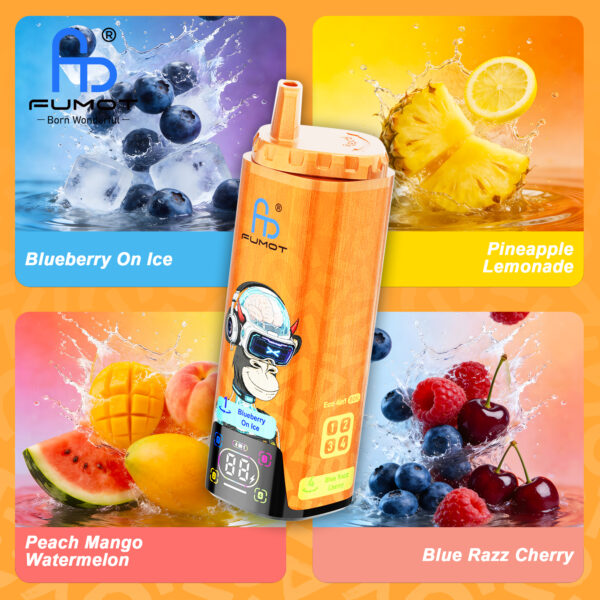 Fumot ECO 4in1 80K Blueberry On Ice/Pineapple Lemonade/Peach Mango Watermelon/Blue Razz Cherry