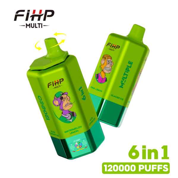 FIHP 120000 Watermelon Lemon/Aloe Lychee Ice/Pink Lemon/Glacier Ice/Pine Needle Mint/Black Currant Ice