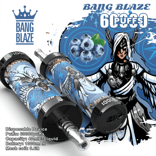Bang Blaze 60K Blue Razz