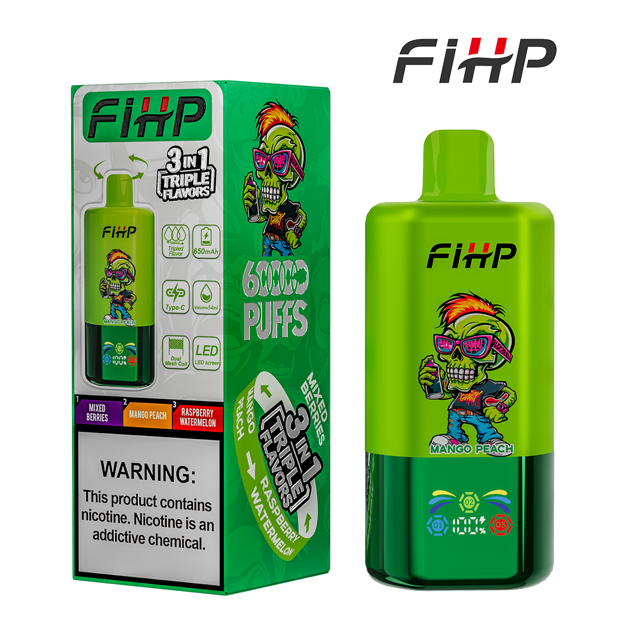 FIHP 60000 Mixed Berries/Raspberry Watermelon/Mango Peach