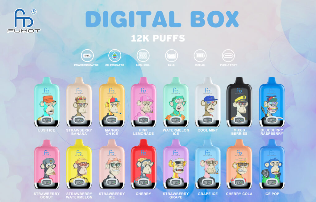 Fumot Digital Box 12000 Blueberry Bubblegum