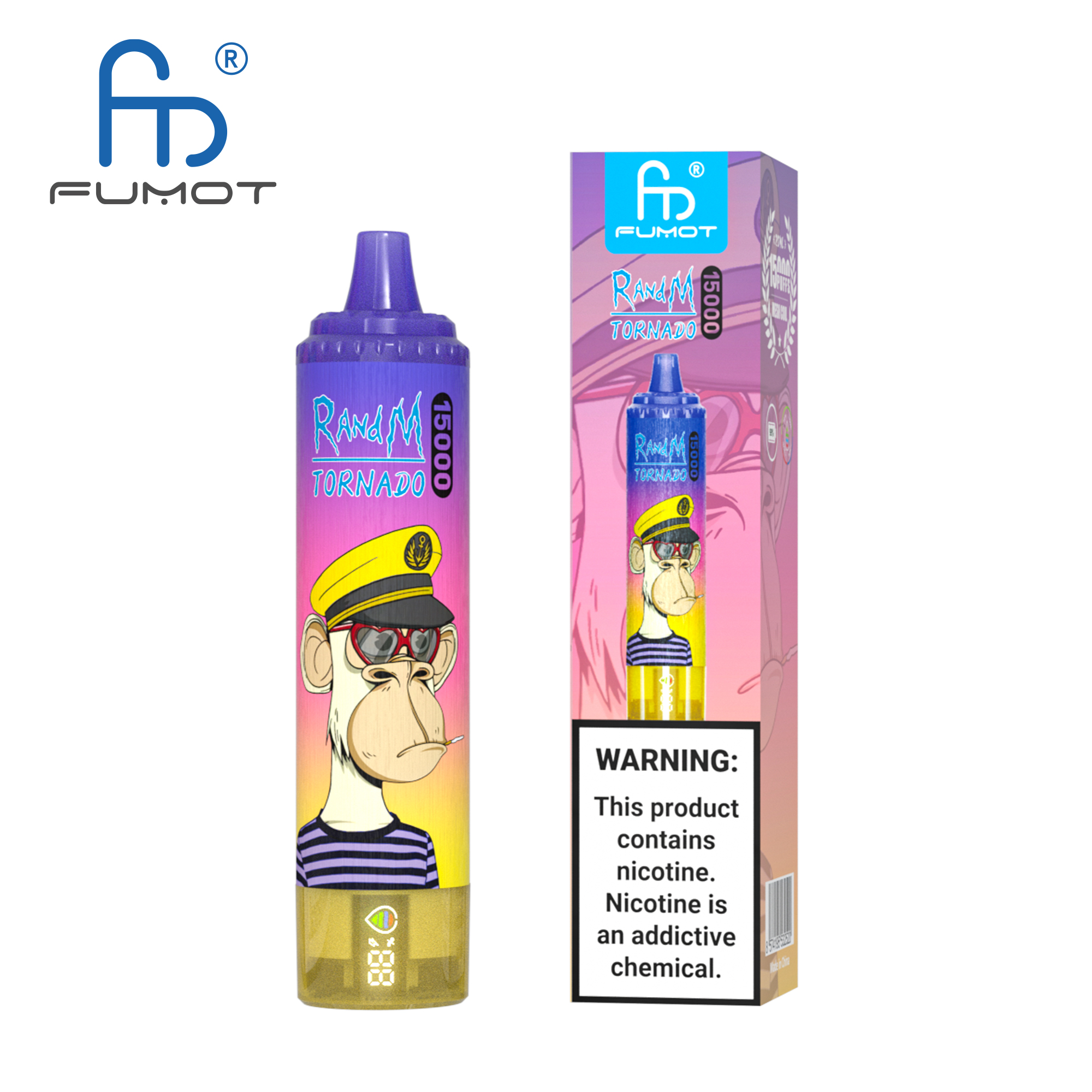 Fumot Tornado 15000 Peach Blueberry Candy