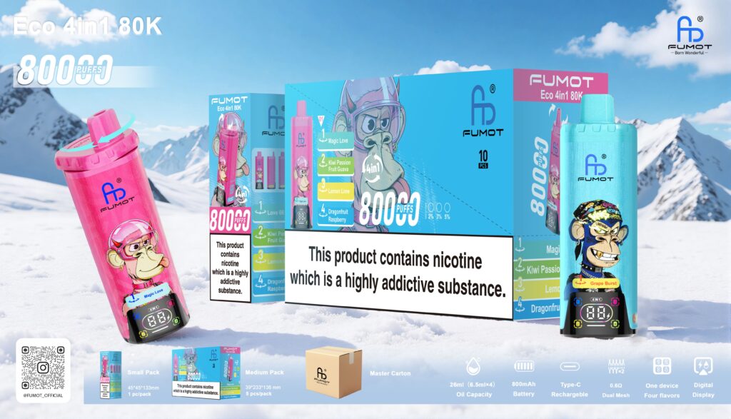 Fumot ECO 4in1 80K Cola Lime/Cherry Cola/Dr Blue/Strawberry Grape