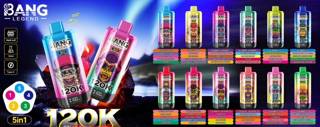 Bang Legend 120K Energy Drink/Peach Ice/Mango Ice/Cranberry Grape/Blackcurrant
