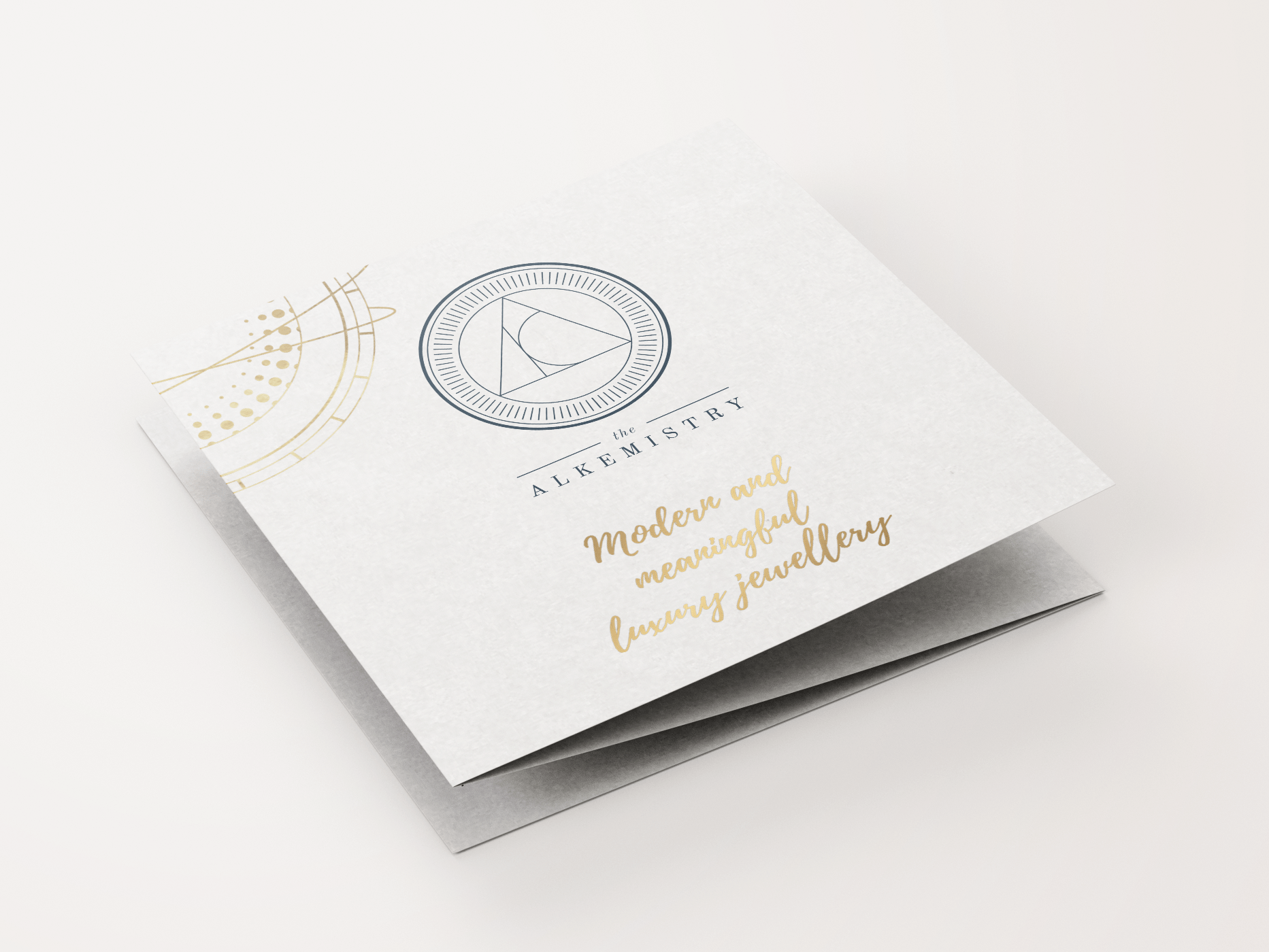 A concertina with the logo of the Alkemistry and golden planet illustration on it