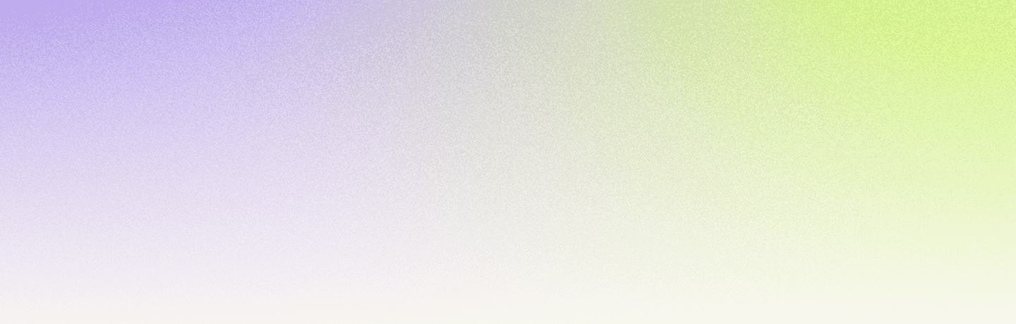Soft gradient background blending from light purple in the top left to pale yellow-green in the top right, fading to white at the bottom.