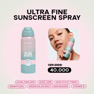Luxcrime Ultra Fine Sunscreen Spray SPF 50 PA+++ - 50 ml (NED<12 BULAN)