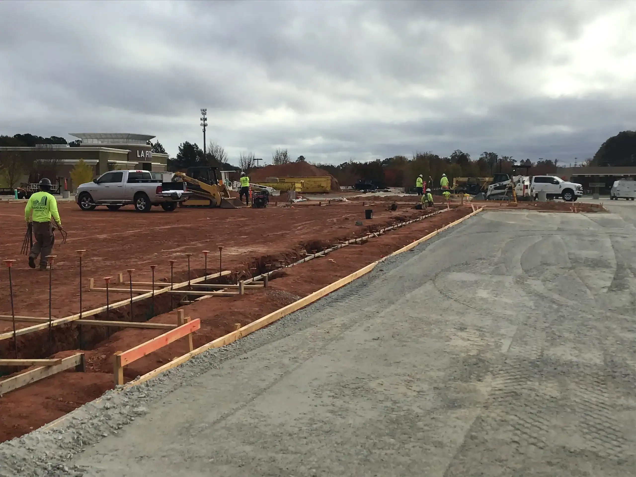 Lidl supermarket Decatur GA — early structural and shell progress (view 3) during ground-up commercial construction by Modern Day Commodities