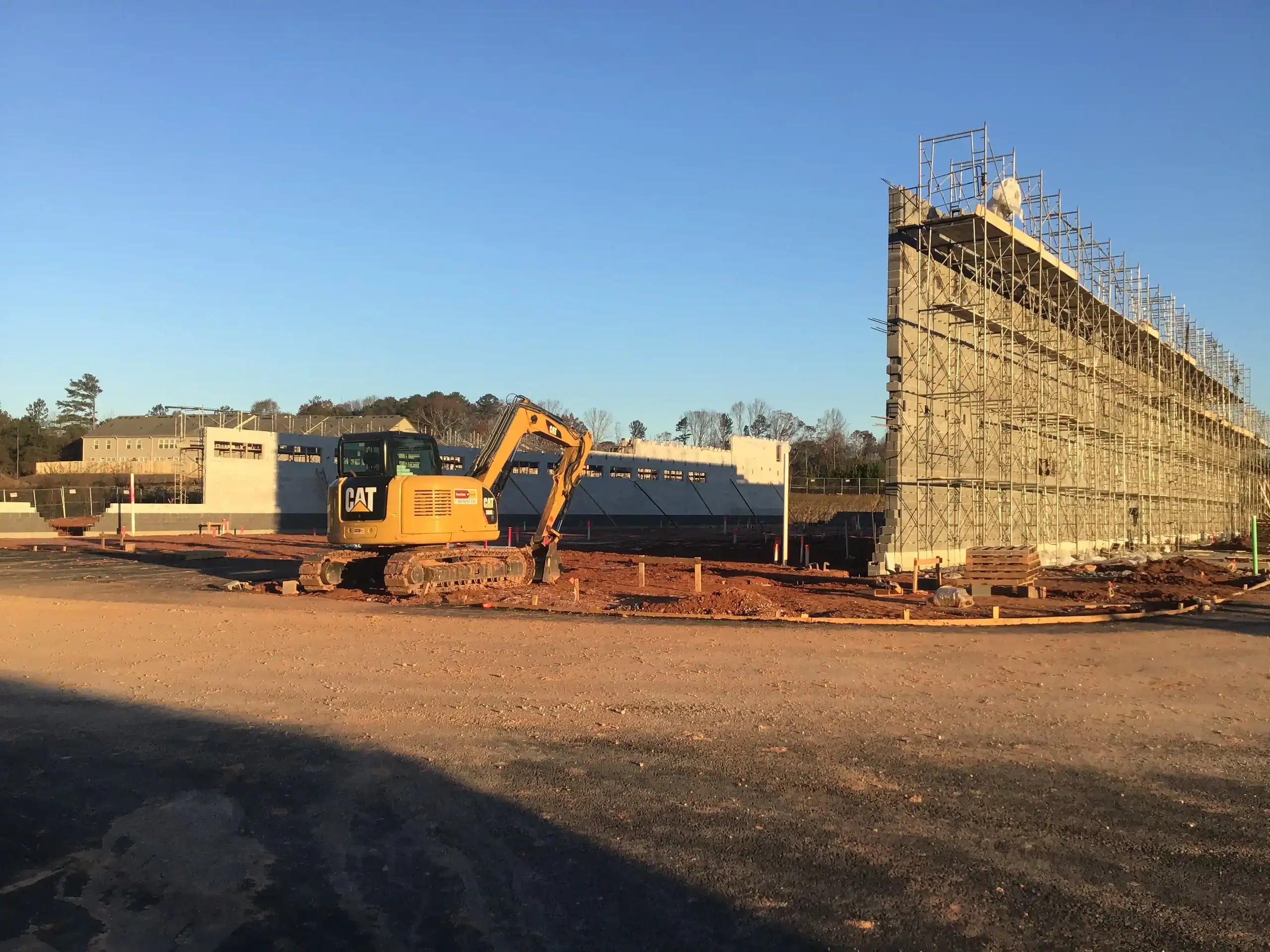 Lidl supermarket Decatur GA — early structural and shell progress (view 4) during ground-up commercial construction by Modern Day Commodities