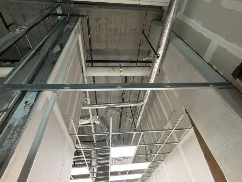 Brews and Hops Taproom Chamblee GA - millwork installation during first-generation tenant improvement by Modern Day Commodities