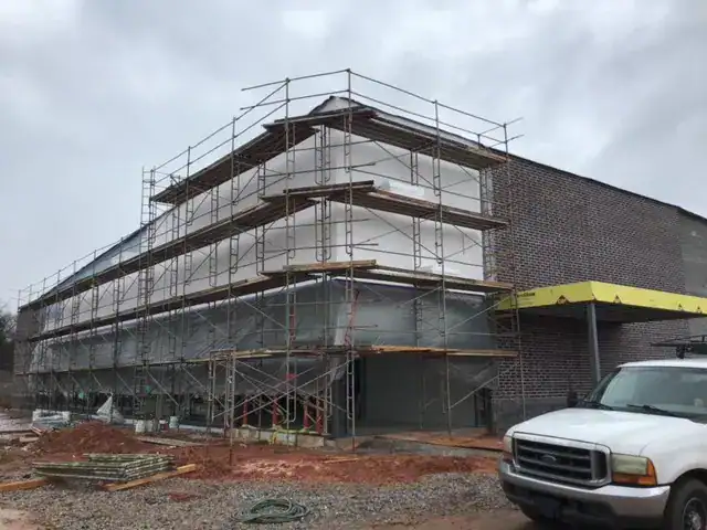 Lidl supermarket Decatur GA — building shell and exterior progress (view 6) during ground-up commercial construction by Modern Day Commodities