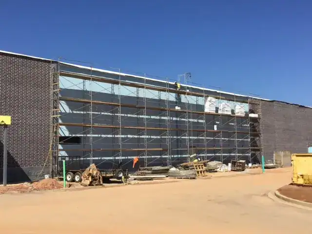 Lidl supermarket Decatur GA — building shell and exterior progress (view 7) during ground-up commercial construction by Modern Day Commodities