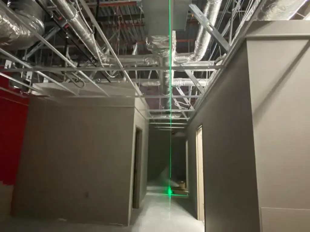 Target interior demolition and framing