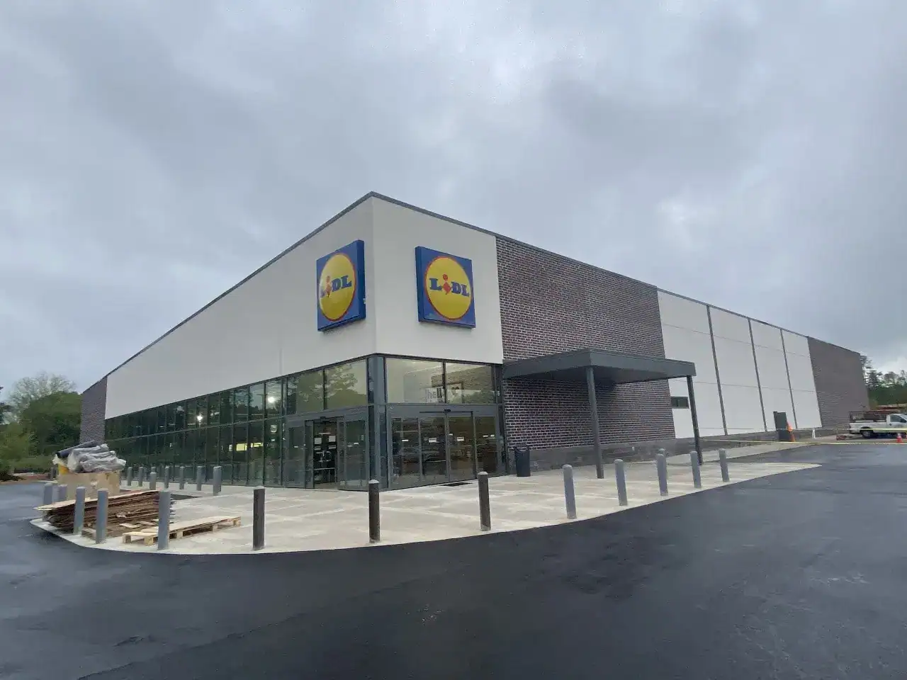 Lidl supermarket Decatur GA — on-site progress capture during ground-up commercial construction by Modern Day Commodities