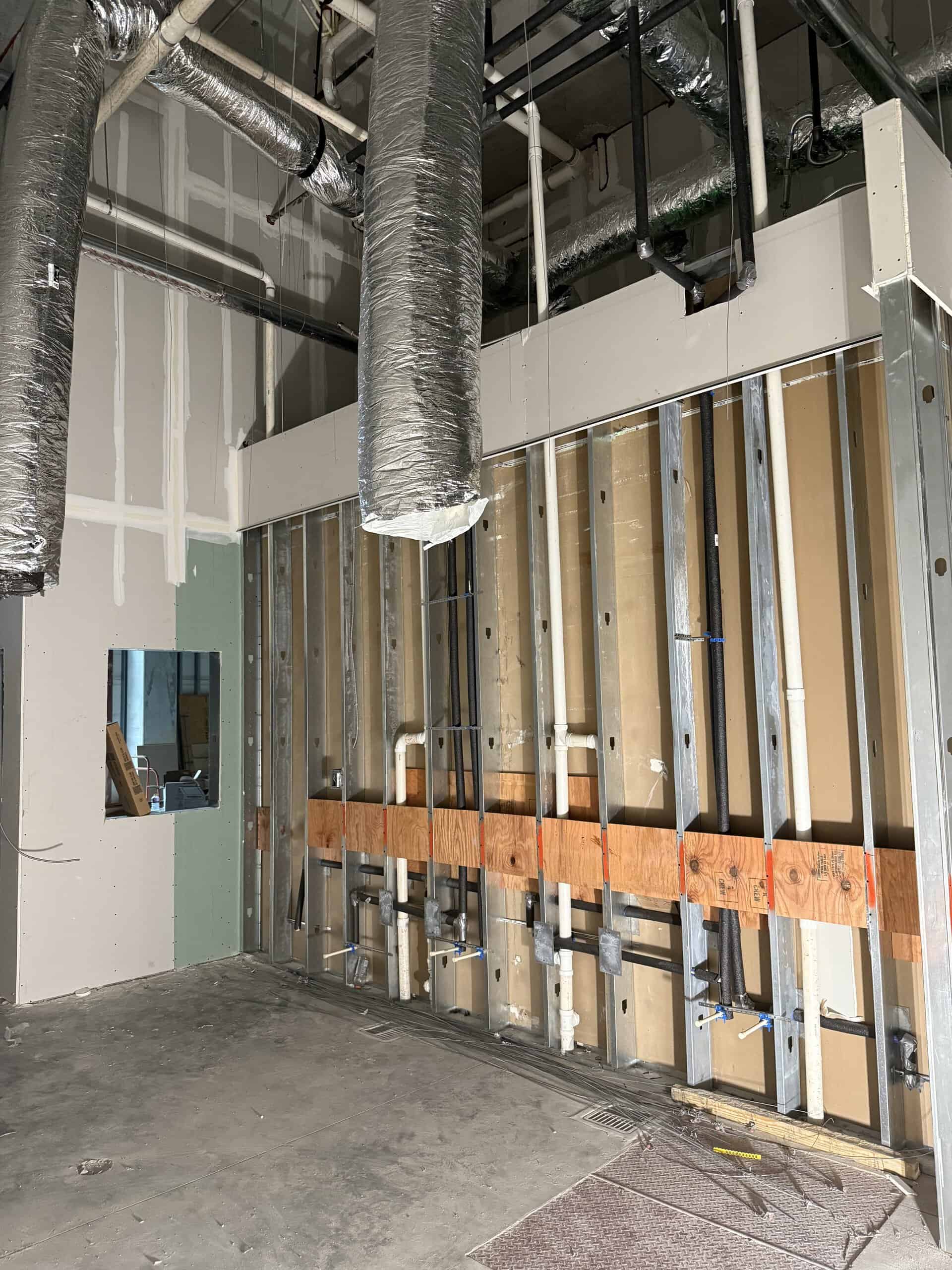 Brews and Hops Taproom Chamblee GA - walk-in cooler installation during first-generation tenant improvement by Modern Day Commodities