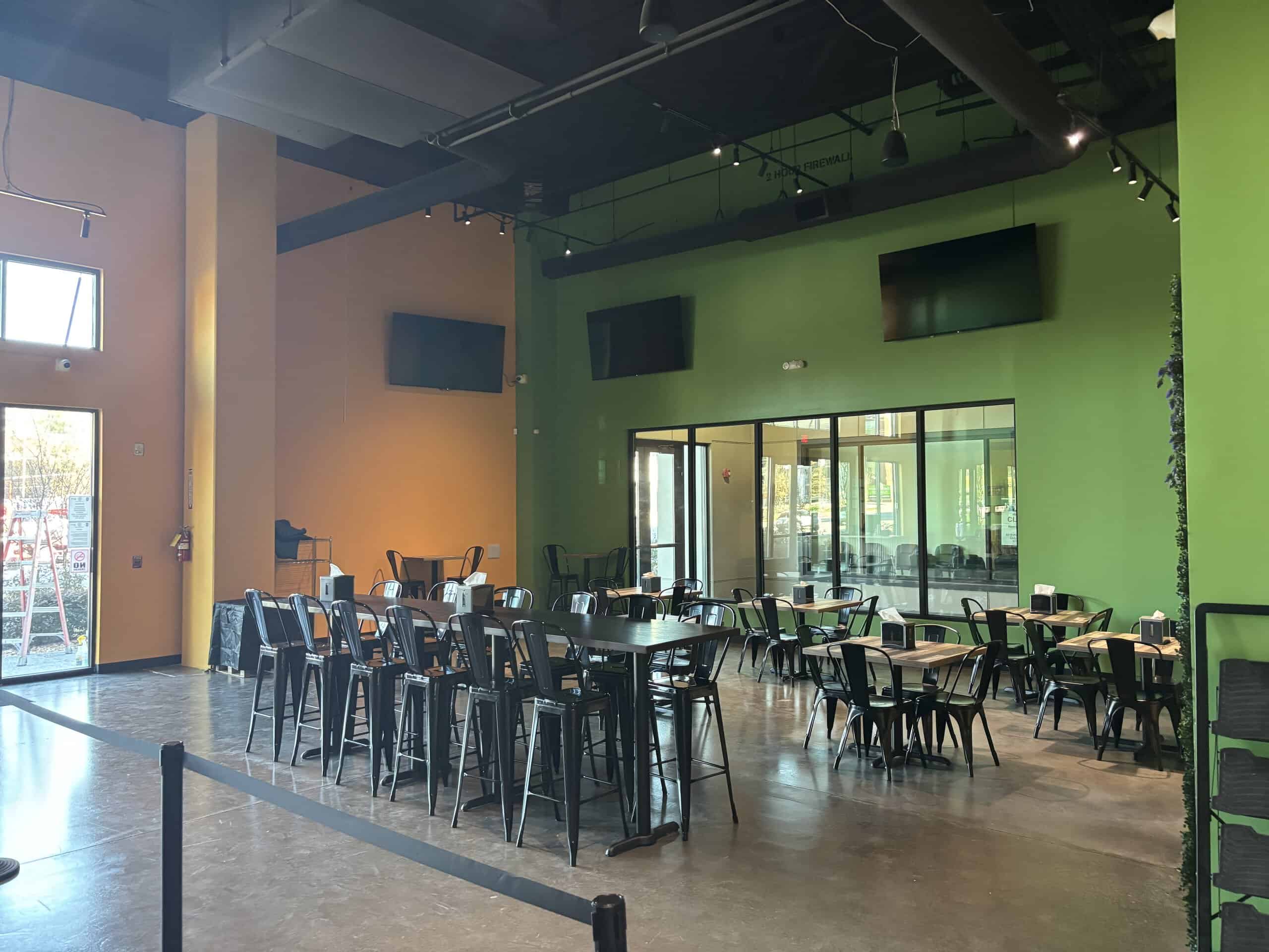 Brews and Hops Taproom Chamblee GA - completed kitchen line during first-generation tenant improvement by Modern Day Commodities