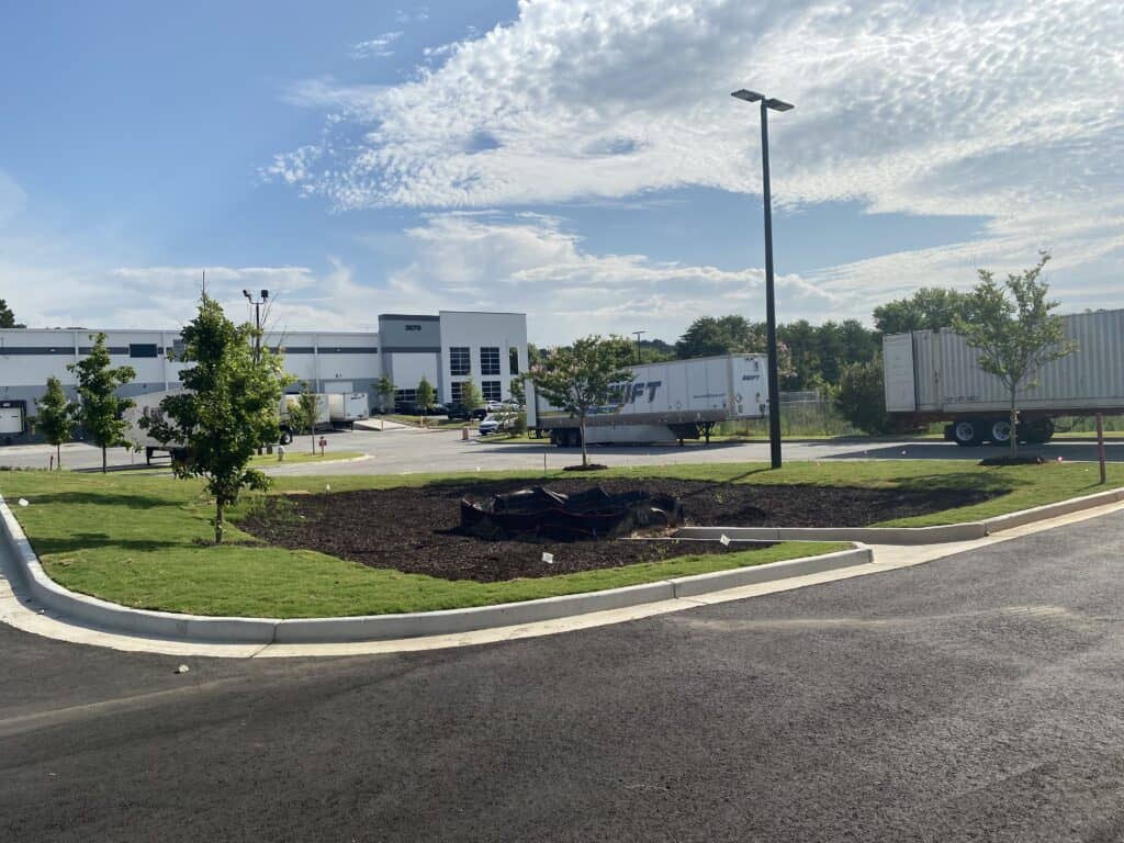 Completed Ross Dress for Less parking lot with paving striping and ADA improvements Decatur GA