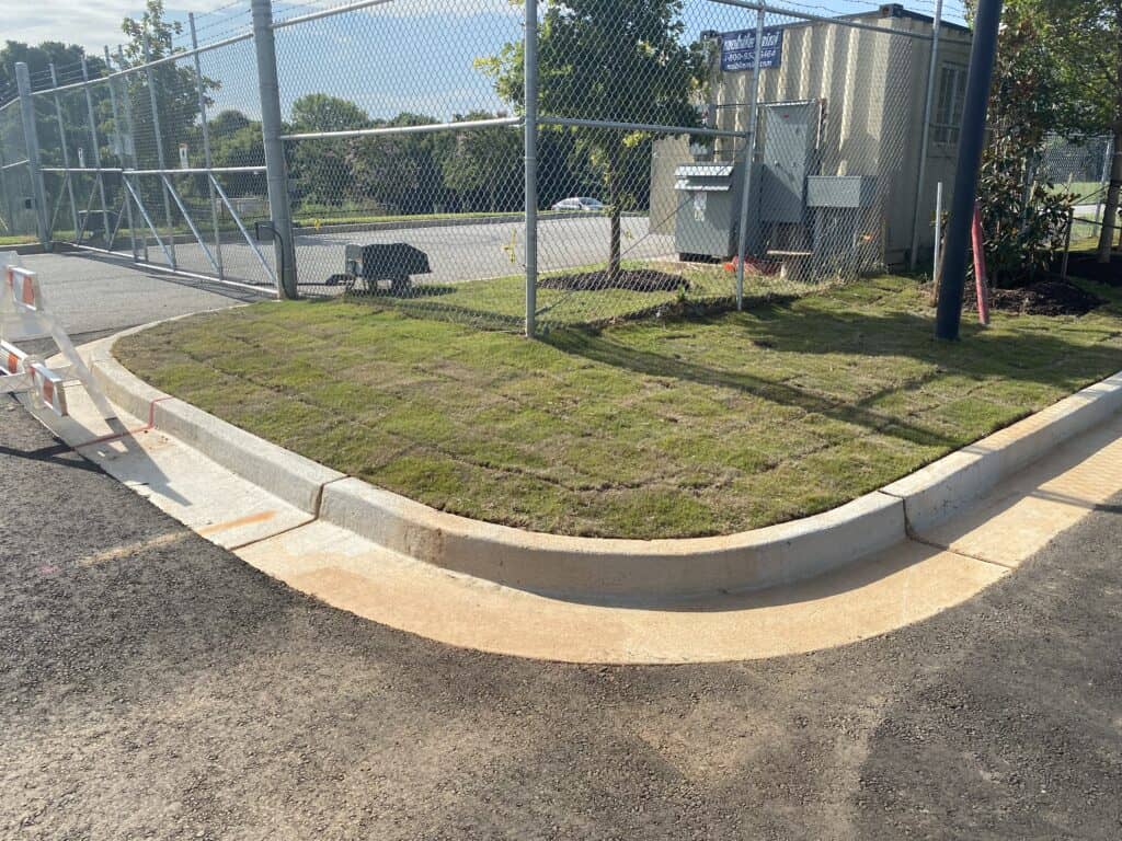 Completed parking lot construction and exterior site improvements Ross Dress for Less Decatur GA