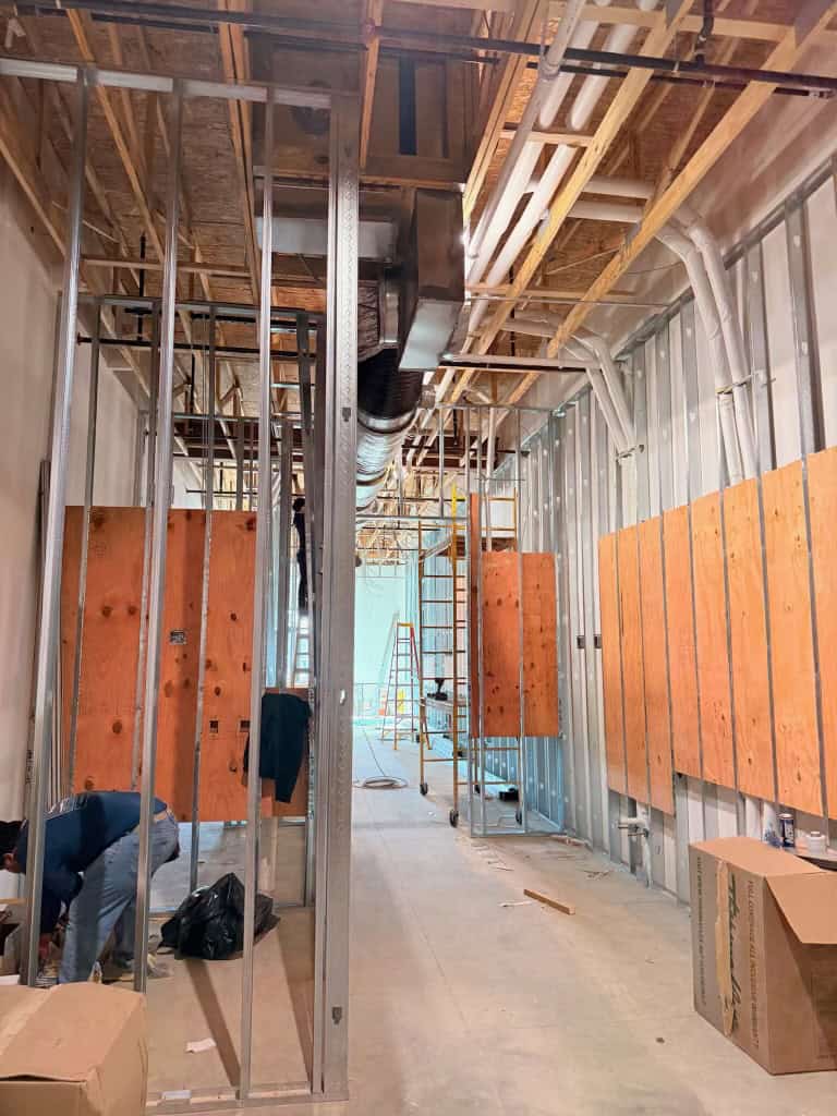 Tropical Smoothie Cafe Covington GA — plumbing rough-in during restaurant build-out by Modern Day Commodities