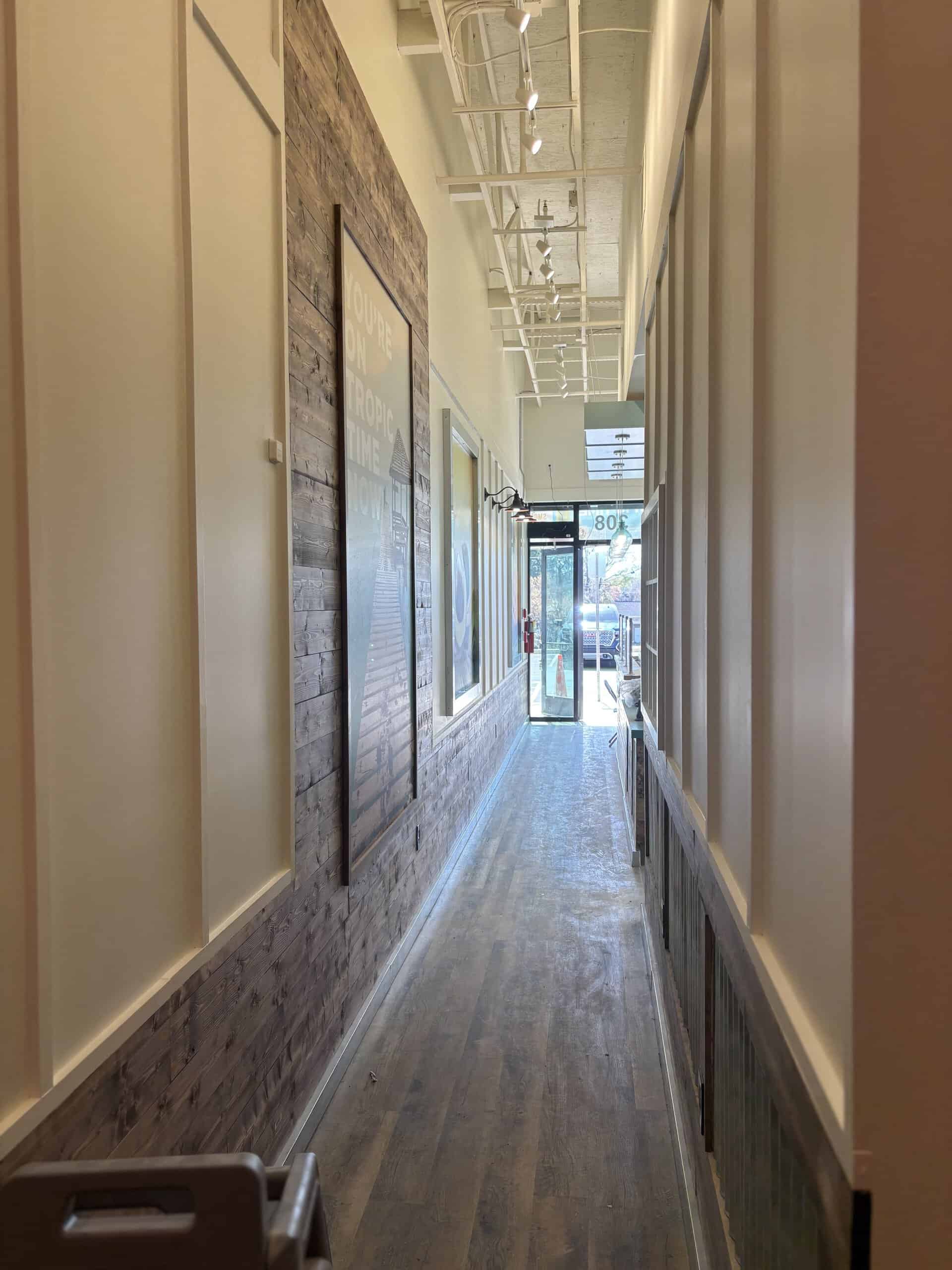Tropical Smoothie Cafe Covington GA — walk-in cooler installation during restaurant build-out by Modern Day Commodities
