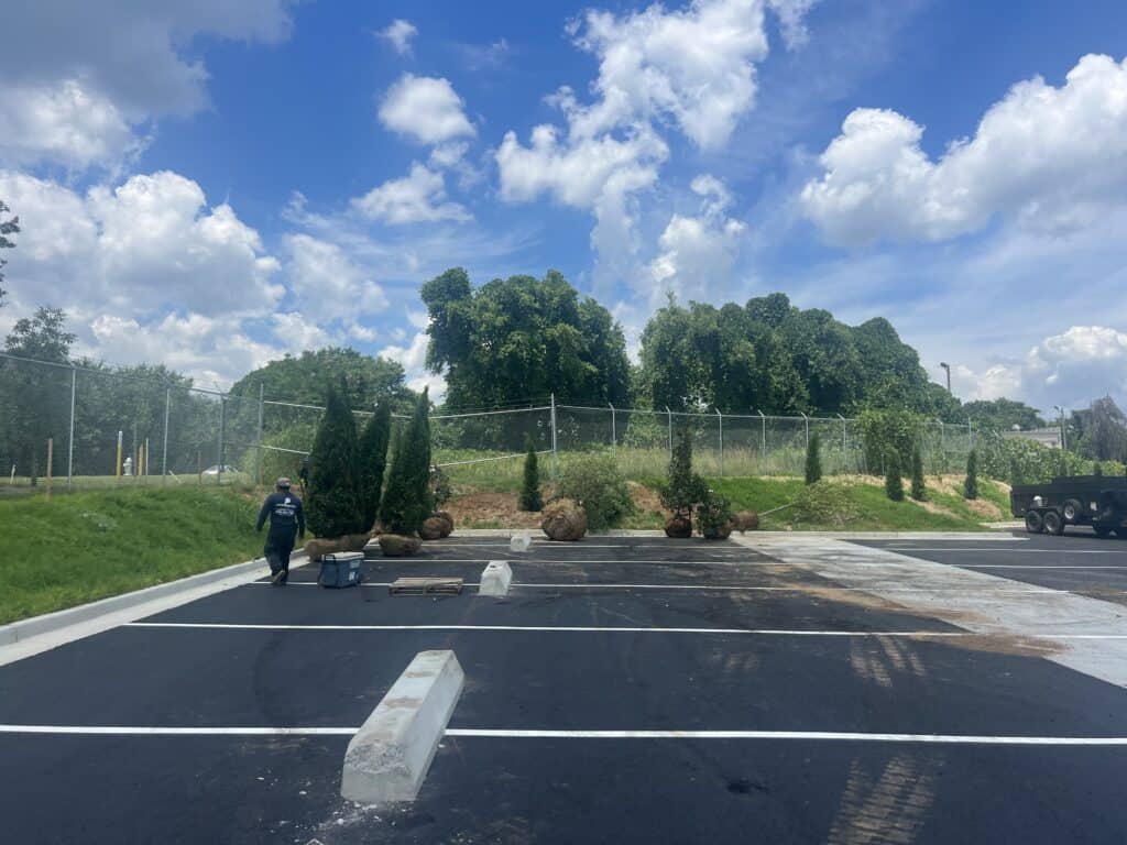 Completed asphalt paving and parking lot improvements Ross Dress for Less Decatur GA