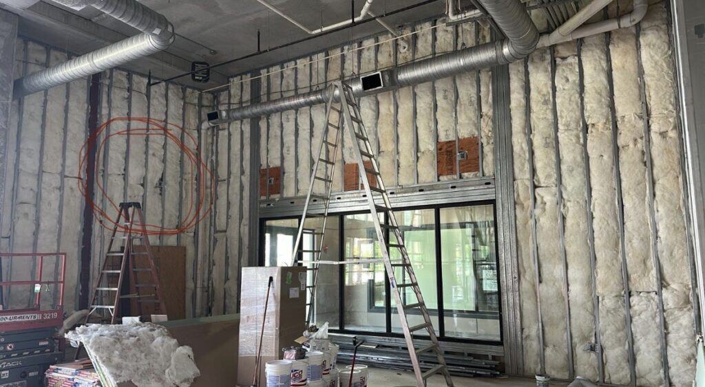 Brews and Hops Taproom Chamblee GA - fire protection sprinkler installation during first-generation tenant improvement by Modern Day Commodities