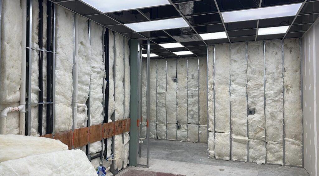 Brews and Hops Taproom Chamblee GA - kitchen hood rough-in during first-generation tenant improvement by Modern Day Commodities
