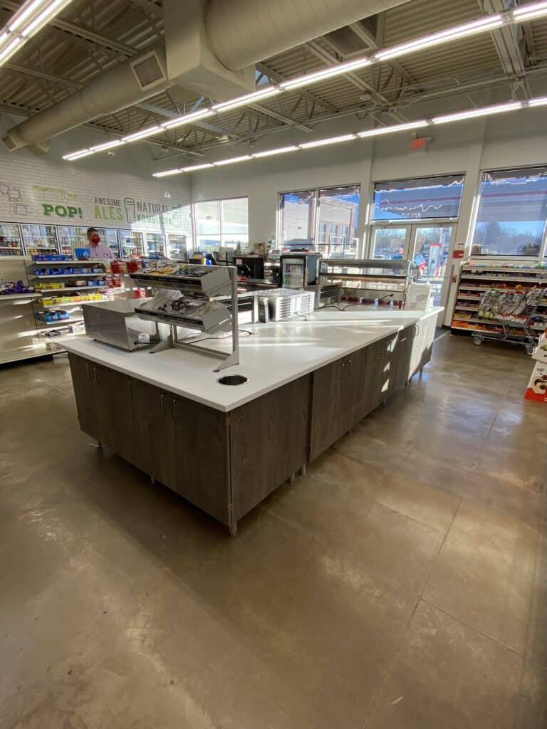 millwork and fixture modifications Hy-Vee convenience store Illinois by MDC