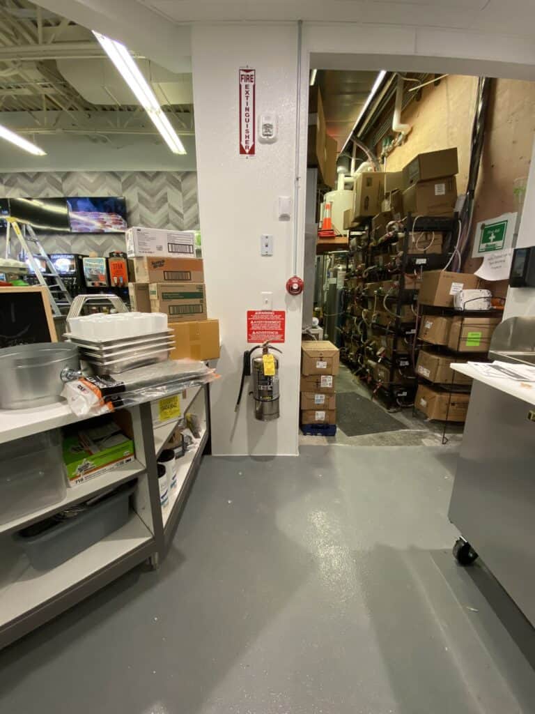 beverage cooler area renovation Hy-Vee convenience store Illinois by MDC