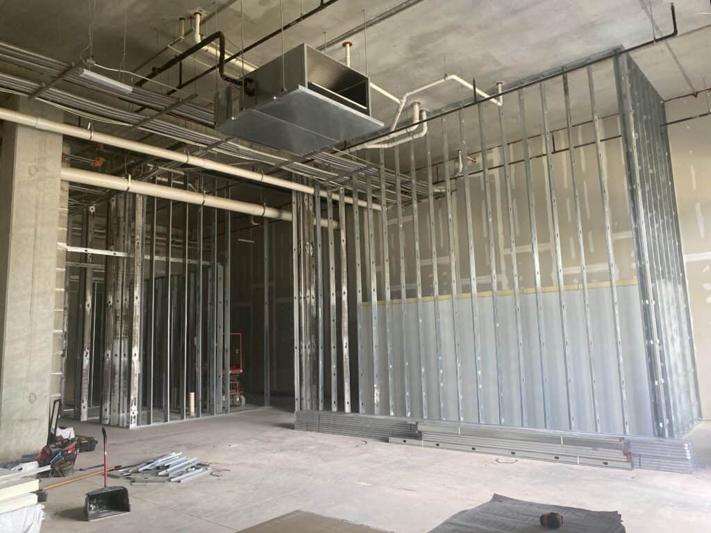 Brews and Hops Taproom Chamblee GA - plumbing rough-in during first-generation tenant improvement by Modern Day Commodities