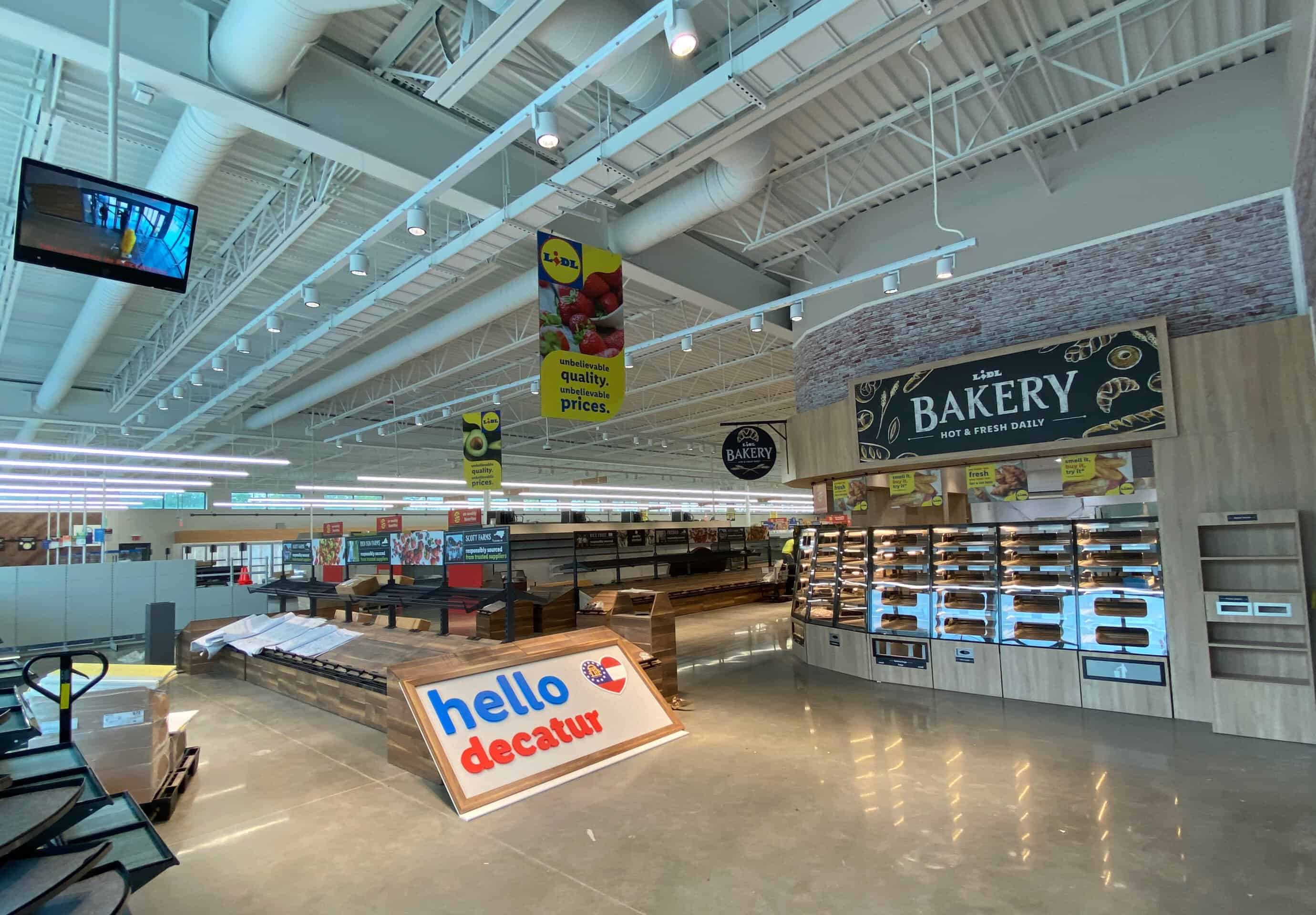 Lidl supermarket Decatur GA — ground-up commercial construction progress (view 39) during ground-up commercial construction by Modern Day Commodities