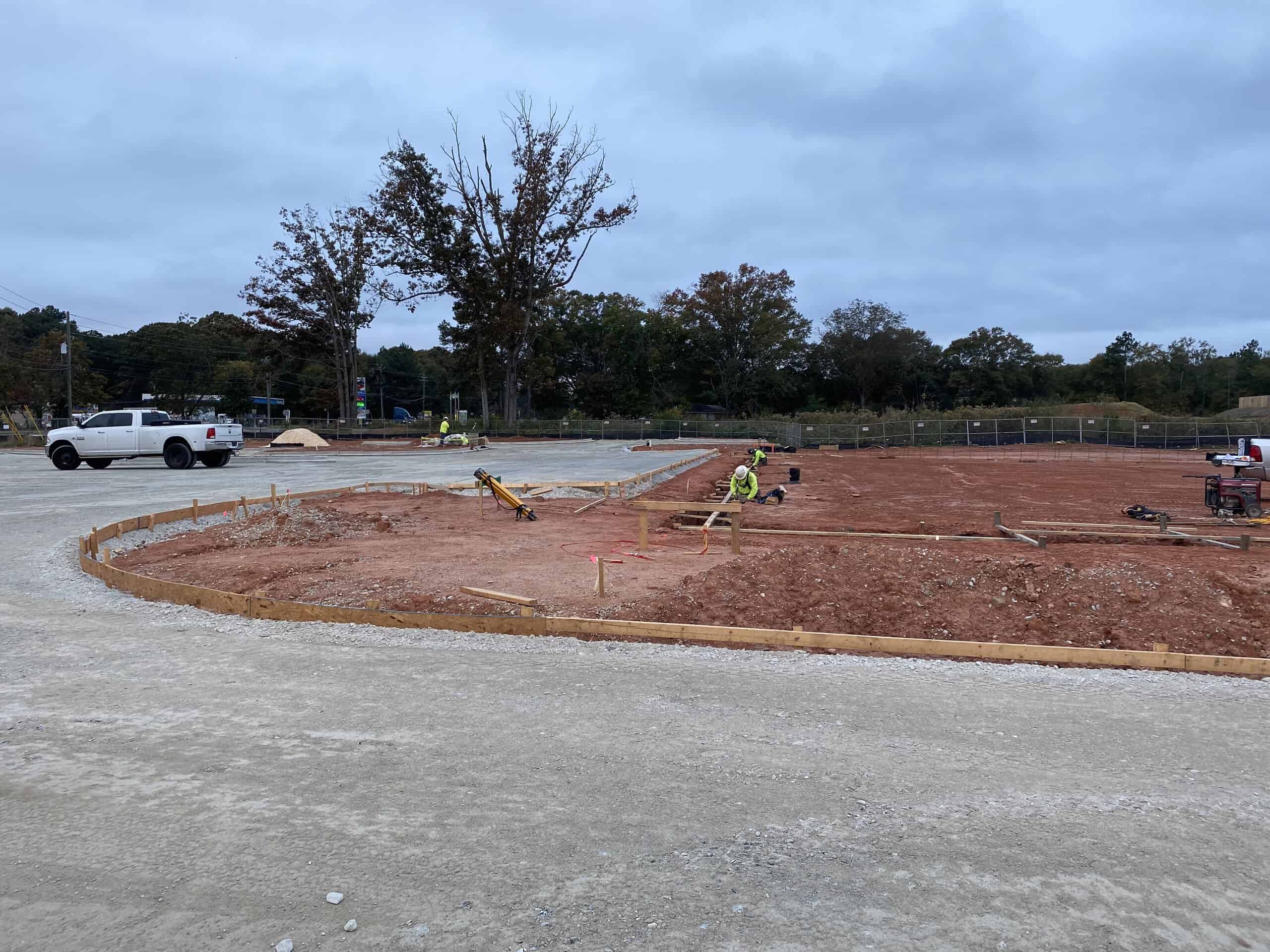 Lidl supermarket Decatur GA — site progress photo (view 2) during ground-up commercial construction by Modern Day Commodities