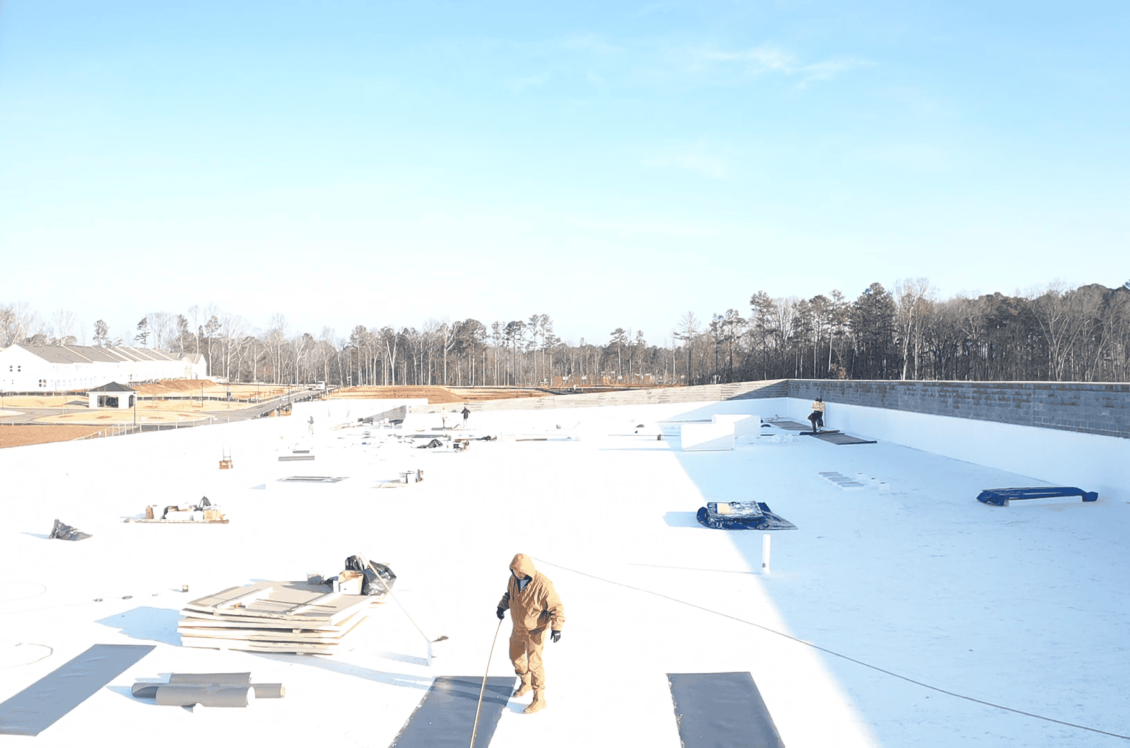 Lidl supermarket Decatur GA — site progress photo (view 7) during ground-up commercial construction by Modern Day Commodities
