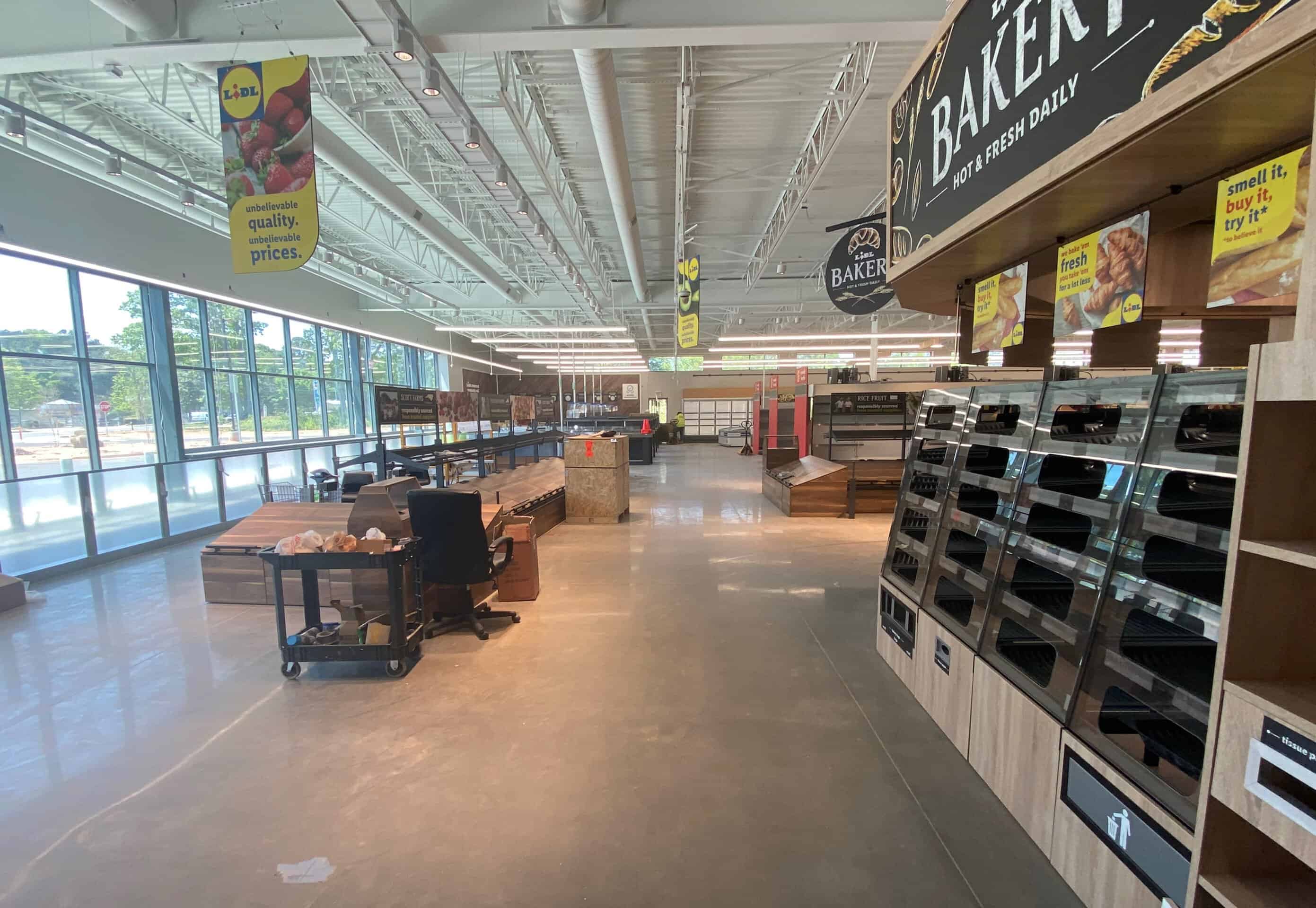 Lidl supermarket Decatur GA — ground-up commercial construction progress (view 49) during ground-up commercial construction by Modern Day Commodities