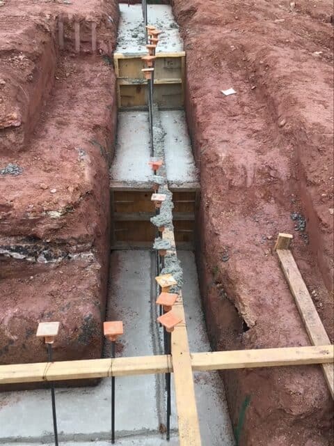 Lidl supermarket Decatur GA — footer excavation and concrete prep (view 3) during ground-up commercial construction by Modern Day Commodities