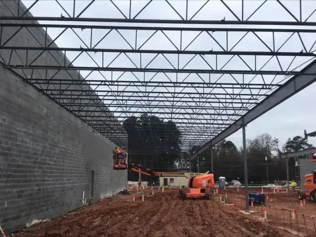 Lidl supermarket Decatur GA — ground-up commercial construction progress (view 7) during ground-up commercial construction by Modern Day Commodities