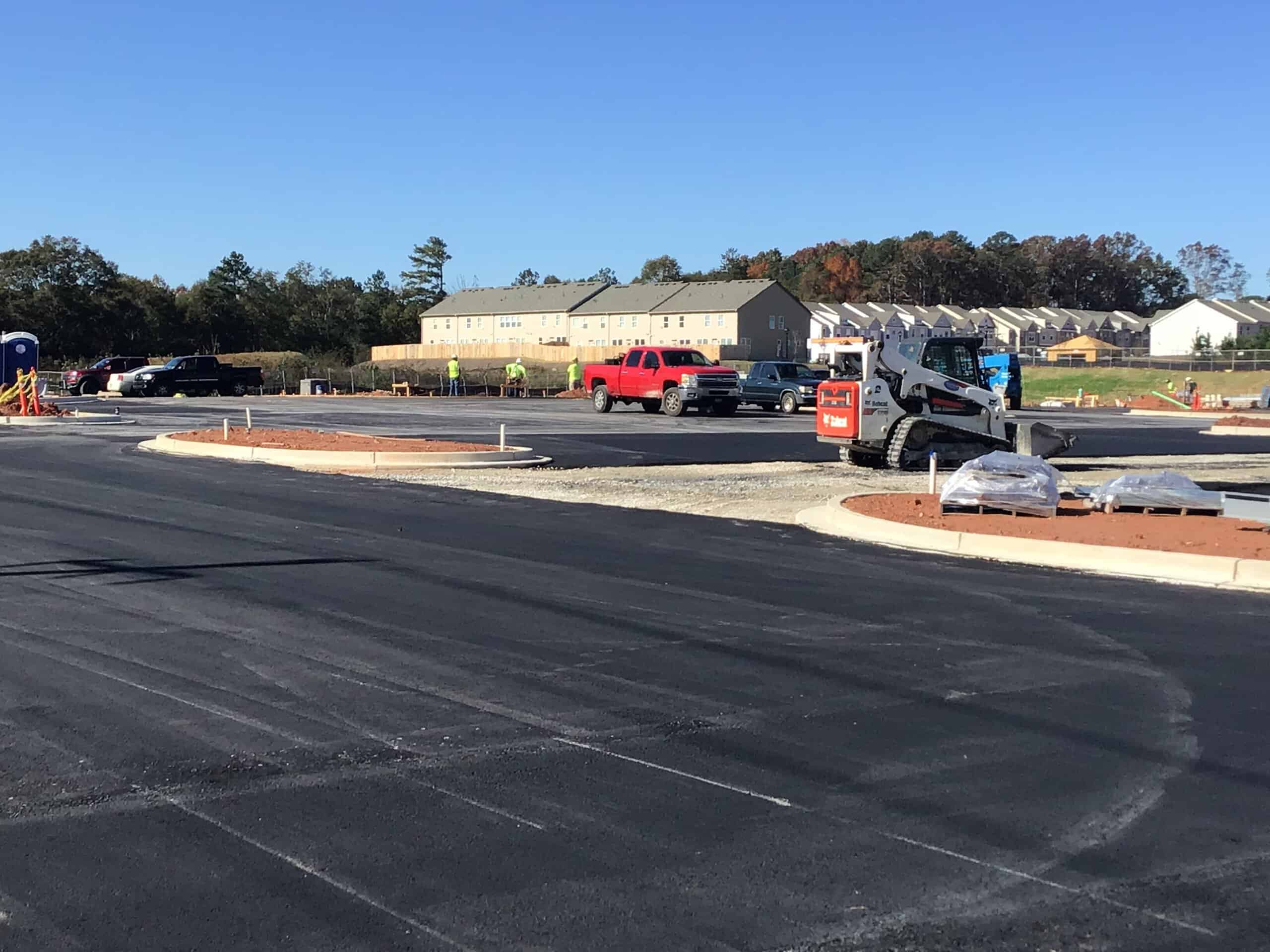 Lidl supermarket Decatur GA — site progress photo (view 5) during ground-up commercial construction by Modern Day Commodities