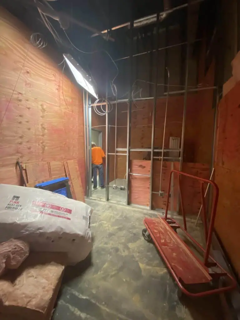 Target store construction interior scope